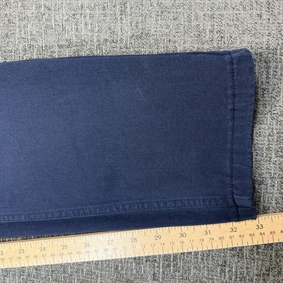 Mugsy Jeans Pants Morgans Mens 31x34 Navy Blue Straight Stretch Chinos K4PNNV - Picture 9 of 11